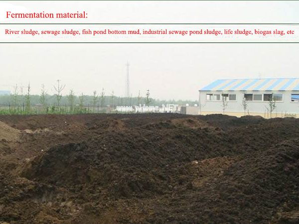  How does sludge ferment into organic fertilizer